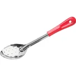 Basting Spoon Perforated Stainless Steel Red Handle 330mm