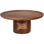 Cake Stand Round Pilar Acacia — 300x140mm