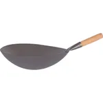Asian Wok Iron Wood Handle 330mm