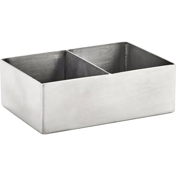 Sugar Packet Holder with Divider Stainless Steel 120x80x40mm