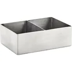 Sugar Packet Holder with Divider Stainless Steel 120x80x40mm