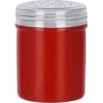 Salt Dredge Stainless Steel Red 70x90mm / 285ml