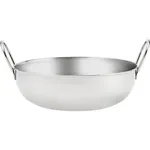 Kadai Bowl with Handles Stainless Steel 210x67mm