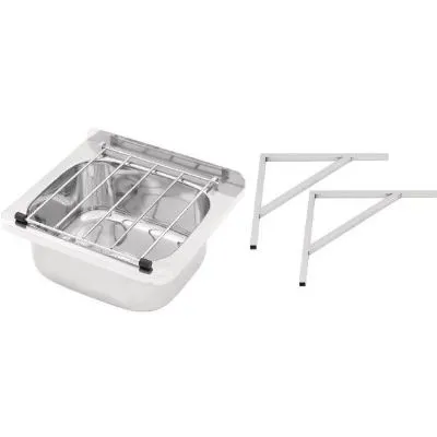 3monkeez Cleaners Sink With Grate & Brackets - 31.2ltr   Ab-Cs-B