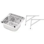 3monkeez Cleaners Sink With Grate & Brackets - 31.2ltr   Ab-Cs-B