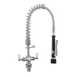 Dual Hob Mounted Cafe Pre-Rinse Unit Complete With Black Handle T-3m53007-C