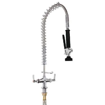 3monkeez Stainless Steel Dual Hob Mounted Pre Rinse Unit