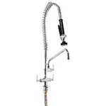 Duel Hob Mount Pre Rinse Stainless Steel Complete With Stainless Trigger Handle  & 12" Pot Filler