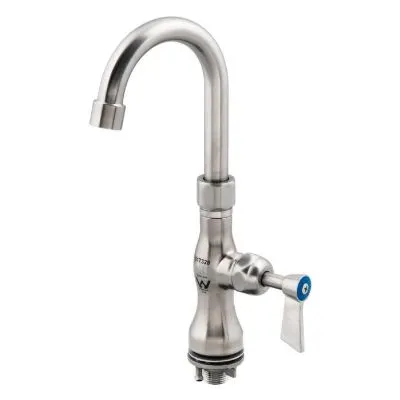 Single Bench Mount Tap Body With Gooseneck Spout. 1/2� Mi Bsp Inlet. Wels 4 Star 7.5lpm.