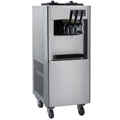 Ausprokitchen Soft Serve Ice Cream Machine � Frozen Yoghurt - Acai � 2 Flavour Twist - Floor Standing