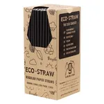 Black Regular Paper Straws [pack 250]