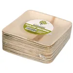 Palm Leaf Plates 150mm Square [pack 25 / 100]