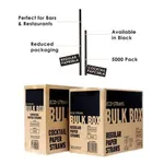 Black Cocktail Bulk Paper Straws [5000 Pack]