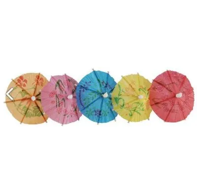 Cocktail Parasol Mixed Colors [100 Pack]