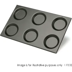 Fagor Enamelled Aluminium Pan 6 Pod for Combi Oven