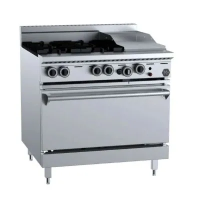 B&s K+ Series Oven With Four Open Burners & 300mm Grill Plate Kov-Sb4-Grp3