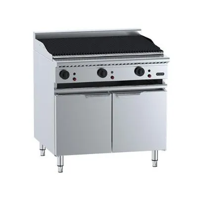 B&s Verro 900mm Char Broiler Cabinet Mounted Lpg