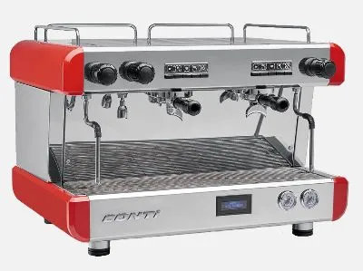 Conti - Cc100 - 2 Group Automatic - Tall Cup 15a, 240v, 3050w, 11l Boiler Red