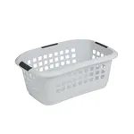 Rectangular Jumbo 51l Laundry Basket, Hiphugger, White