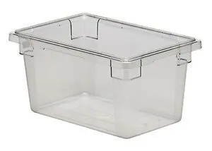 Cambro Camwear Storage Box, Clear, 18l