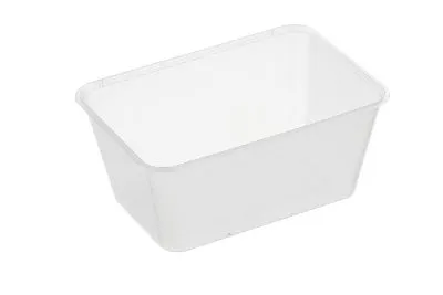 1000ml Freezer Rectangular Clear Food Container [50 Pack]