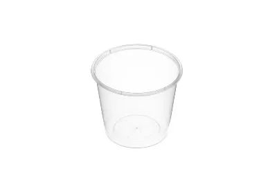 850ml Round Clear Food Container [50 Pack]