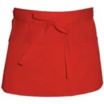This Red Three Pocket Waist Apron Is Made With Poly/Cotton. A Practical Apron For Front Of House Staff, Keeping Your Hands Free And Your Essentials With You. Poly/Cotton Waist Aprons Three Part Po