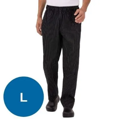 L Pin Stripe Baggy Chef Pants