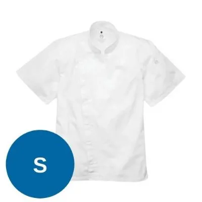 Cannes Press Stud White Chef Jacket - Small Online Drop Ship Only
