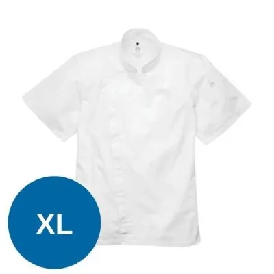 Cannes Press Stud White Chef Jacket - Xlarge Online Drop Ship Only