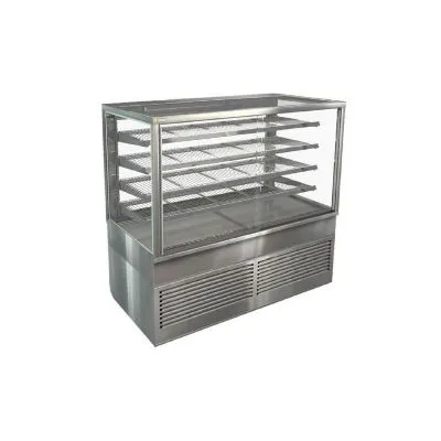 Cossiga Btght15-Sd Freestanding Heated Display, 4 Adjustable Shelves + Base, Sliding Front & Rear Doors 1500l 750d 1380h