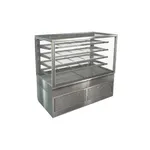 Cossiga Btght15-Sd Freestanding Heated Display, 4 Adjustable Shelves + Base, Sliding Front & Rear Doors 1500l 750d 1380h
