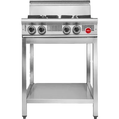 Cookon 4 Burner Cooktop, 650 X 752 X 1096mm, Lpg, 72mj/Hr