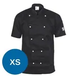 Dnc Traditional Chef Jacket Short Sleeve Black [xs] - 200 Gsm, 65% Polyester, 35% Cotton, Sleeve Pen Pocket. 10 Matching Colour Buttons Included As Standard On Jacket. Xxs-4xl (unisex)