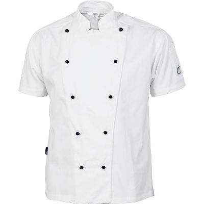 Dnc Traditional Chef Jacket Short Sleeve White [3xl] - 200 Gsm, 65% Polyester, 35% Cotton, Sleeve Pen Pocket. 10 Matching Colour Buttons Included As Standard On Jacket. Xxs-4xl (unisex)