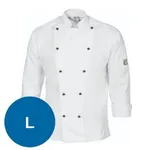 Dnc Traditional Chef Jacket Long Sleeve White [l]- 200 Gsm, 65% Polyester, 35% Cotton, Sleeve Pen Pocket. 10 Matching Colour Buttons Included As Standard On Jacket. Xxs-4xl (unisex)