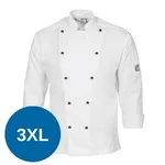 Cool Breeze Cotton Chef Jacket - Long Sleeve [3xl] 190gsm Lightweight Cotton. Under Arm Mesh Vent, Lhs Sleeve Pen Pocket.traditional Style. 10 Matching Colour Buttons Included As Standard On Jacket Xs