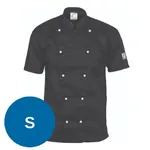 Dnc Three Way Chef Jacket Short Sleeve Black [s] 200gsm, 65% Polyester, 35% Cotton Wash-N-Wear. Underarm & Back Air Flow Mesh Vents, Sleeve Double Pen Pocket And Side Spit.stylish. 10 Matching Colour