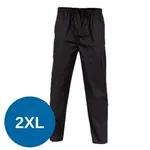 2xl Black Pants  200gsm 65% Polyester, 35% Cotton. Wash-N-Wear, Elastic Drawstring. 2 Sideand One Back Pocket