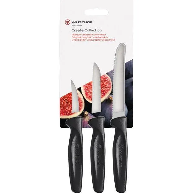 Create Paring Black Handle 3pc