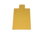 Cake Board Rectangular Tbr Gold With 20mm Tab — 95x55mm Pack 100