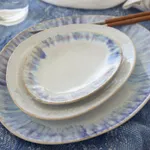 Brisa Ria Blue Oval Plate 266x225mm