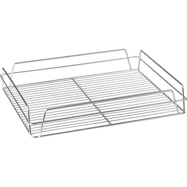 Glass Basket - Rectangular Chrome