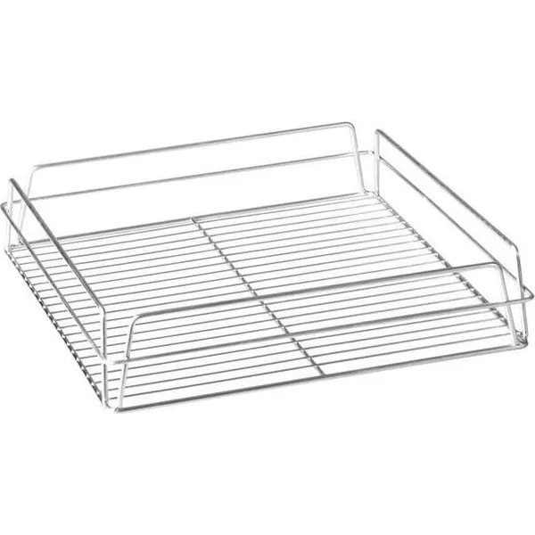 Glass Basket - Square Zinc Plated