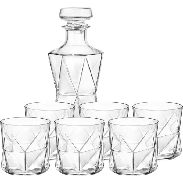 Cassiopea Decanter And Tumbler Set 800ml/330ml 1 x Decanter & 7 x 330ml Tumblers