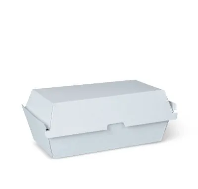 White Corrugated Regular Snack Clamshell [pack 50]