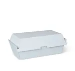 White Corrugated Regular Snack Clamshell [pack 50]