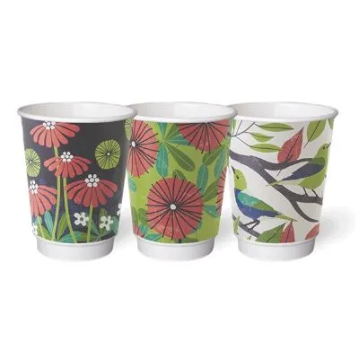 365ml / 12oz Grasp The Moment Double Wall Pla Coffee Cups [25 Pack]