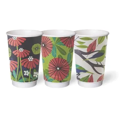 475ml / 16oz Grasp The Moment Double Wall Pla Coffee Cups [25 Pack]