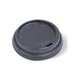 245-475ml / 8-16oz 90mm Black Plastic Coffee Cup Lid [1000 Pack]
